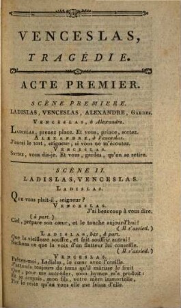 Venceslas : Tragédie, en 5 actes et en vers