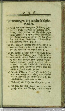 Anmerkungen der merkwürdigsten Sachen