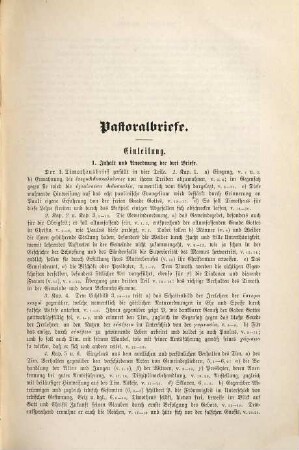 Die Pastoralbriefe des Apostels Paulus (Briefe an Timotheus und Titus) und der Hebräerbrief ausgelegt von D. Robert Kübel