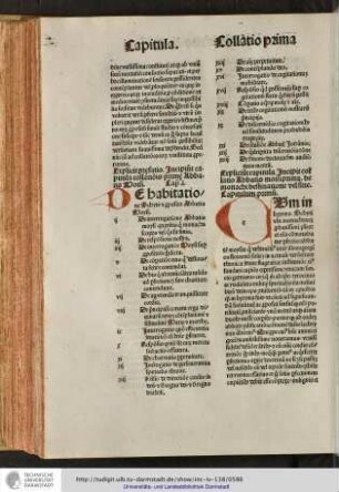 Incipit collatio Abbatis Moisi prima, de monachi destinatione vel fine.