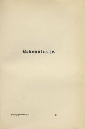 Bekenntnisse