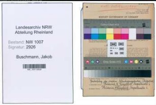 Entnazifizierung Jakob Buschmann , geb. 01.08.1902 (Lehrer)