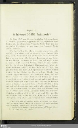 Kapitel III. Die Friedenszeit 1747-1756. Maria Antonia