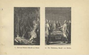 37. Tod des Dichters Ewald von Kleist ; 38. Die Bestattung Ewald von Kleists