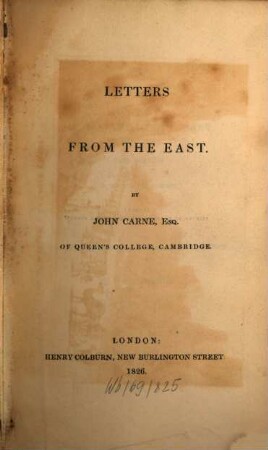 Letters from the east