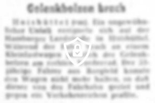 Gelenkbolzen brach