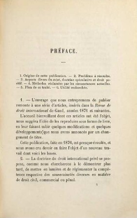 Cours de droit international privé suivant les principes consacrés par le droit positif français, 1