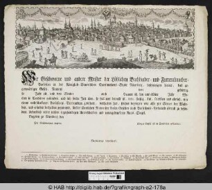 Gesellenbrief der Stadt Nürnberg.