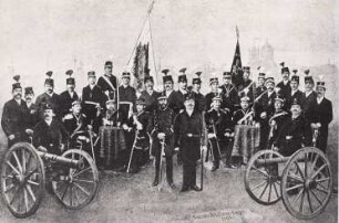 Gruppenbild des Artillerie-Korps von 1890