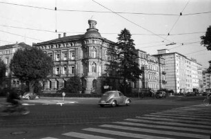 Pläne der Stadtverwaltung zum Abbruch des Gebäudes Ettlinger Straße 1/Ecke Baumeisterstraße.