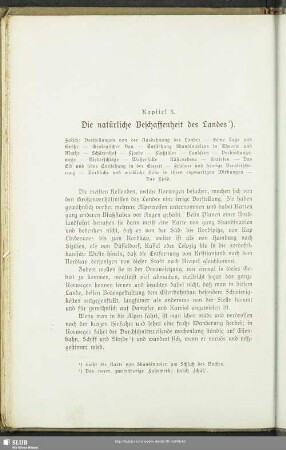 Kapitel 5. Die natürliche Beschaffenheit des Landes