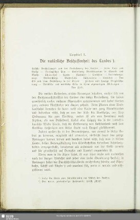 Kapitel 5. Die natürliche Beschaffenheit des Landes