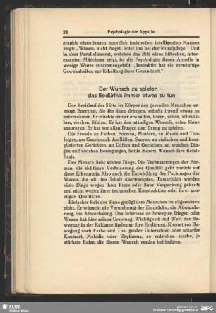 Der Wunsch zu spielen - das Bedürfnis, immer etwas zu tun