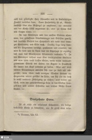Dreizehnte Hora