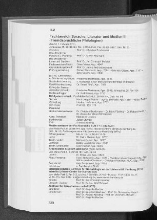 Fachbereich Sprache, Literatur und Medien II (Fremdsprachliche Philologien)
