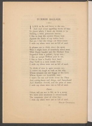 Summer Ballade
