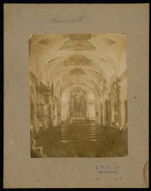Kloster Mariae Himmelfahrt und Sankt Felizitas, Au am Inn: Innenraum, Blick nach Osten