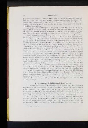 l) Fingergelenke, Articulationes digitorum manus.