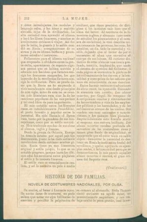 Historia de dos familias. : Novela de costumbres nacionales[. - Capítulo cuarto. El baile. Continuación.]