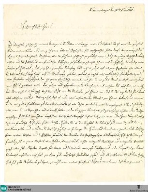 Brief von Johann Wenzel Kalliwoda an Felix Mendelssohn Bartholdy vom 17.12.1840 - K 3170,665