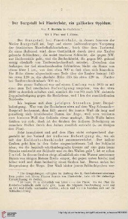 11: Der Burgstall bei Finsterlohr, ein gallisches Oppidum