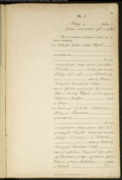 Heiratsregister Standesamt Bottrop