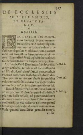 De ecclesiis aedificandis, et ornatu earum. XXXIIII.