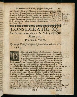 141-146, Consideratio XX.