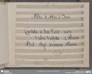 Addio di Nice a Tirsi - Mus.3105-L-1 : S (2), strings, bc