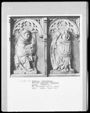 Grabower Altar — Verkündigung; die Kirchenväter — Benediktus