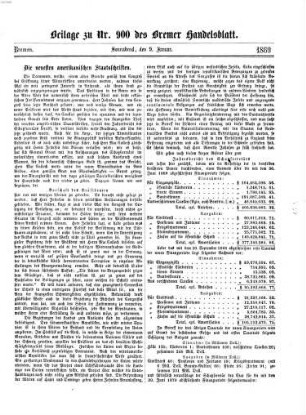 Bremer Handelsblatt : Wochenschrift für Handel, Volkswirtschaft und Statistik. 1869
