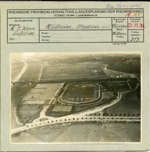 Mülheim a. d. Ruhr, Sportanlage von Süden