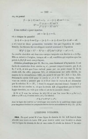 QUESTION D'EXAMEN.