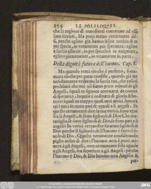 Della dignità futura dell'huomo. Cap. 8.