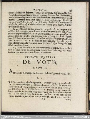 Titulus Quartus De Votis