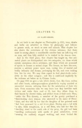 Chapter VI. On plant-demons