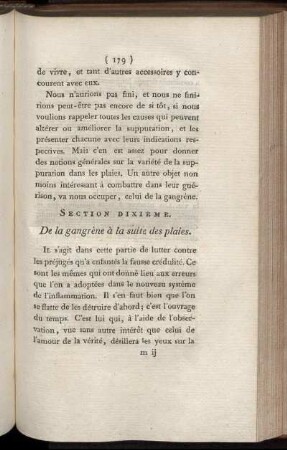 Section Dixième. - Section Onzième.