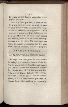 Section Dixième. - Section Onzième.