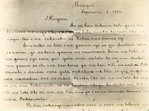 "Ein Brief eines Fidschi - Lehrers. Matupit."