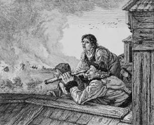 Bauern mit Fernrohr, A. L. Richter, 1834