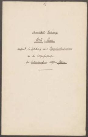 Glaser, Wilhelm, Bauunternehmer Bau eines Doppel-Wohnhauses
