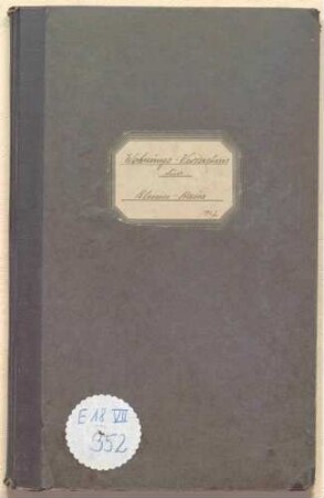 Wohnungsliste der Angehörigen des Kleinen Hauses