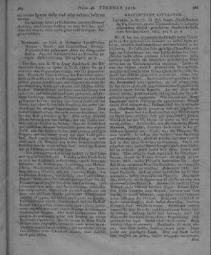 Reichenbach, J. F. J.: Allgemeines Deutsch-Griechisches Handwörterbuch zum Schulgebrauch. Leipzig: Barth 1818