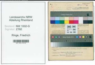 Entnazifizierung Friedrich Ringe, geb. 13.11.1891 (Eisendreher)