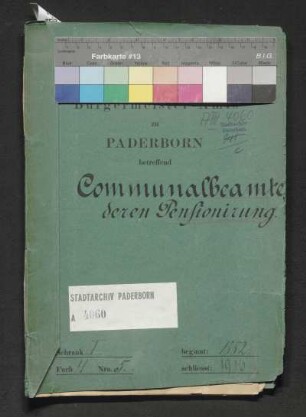 Pensionierung der Kommunalbeamten