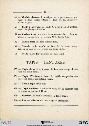 Tapis - Tentures