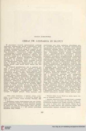 21: Obraz św. Leonarda ze Słupcy
