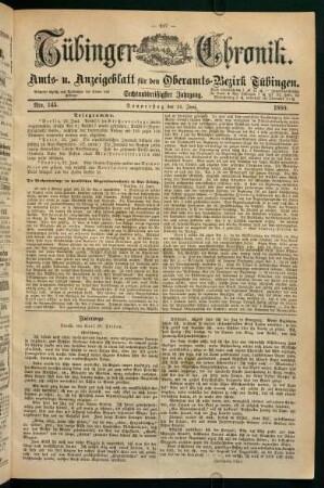 24. Juni (Nro. 145) - 30. Juni (Nro. 150)