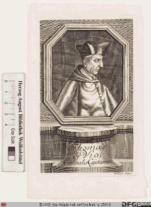 Bildnis Thomas (Taufname: Jacobus) Cajetan de Vio