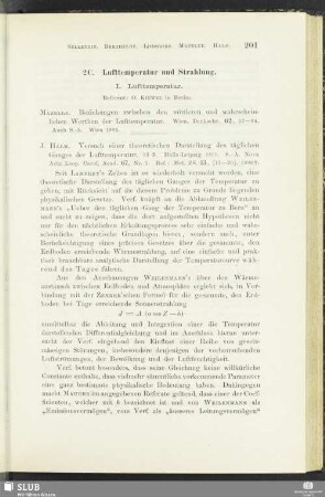 2 C. Lufttemperatur und Strahlung